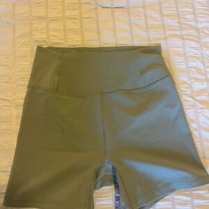 Free People Olive Bike Shorts